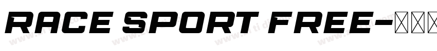 Race Sport Free字体转换